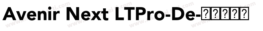 Avenir Next LTPro-De字体转换